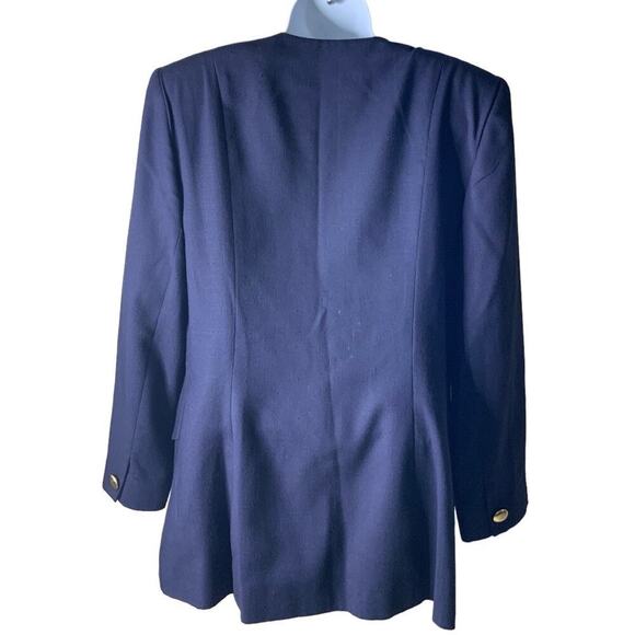 Oleg Cassini Vintage Skirt Suit Set Womens 14 Two-Piece Business Blazer Pencil - Picture 5 of 11